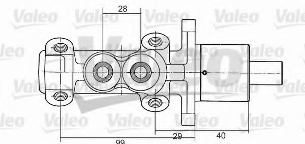 Главный тормозной цилиндр VALEO 350704