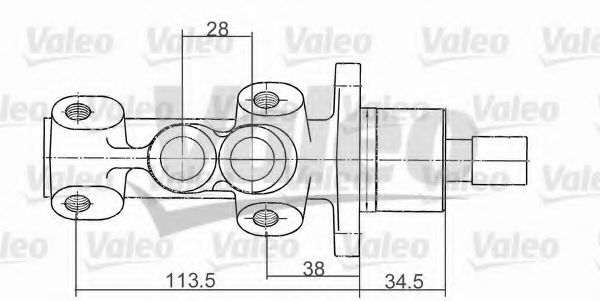 Главный тормозной цилиндр VALEO 350809
