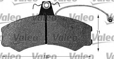 Тормозные колодки VALEO 598153