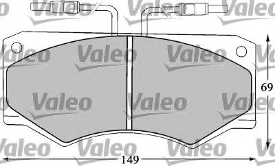 Тормозные колодки VALEO 598369
