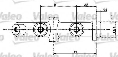 Главный тормозной цилиндр VALEO 350454
