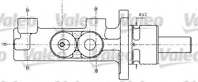 Главный тормозной цилиндр VALEO 402295