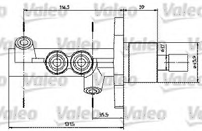 Главный тормозной цилиндр VALEO 402314