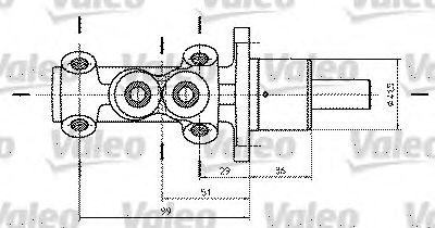 Главный тормозной цилиндр VALEO 402322
