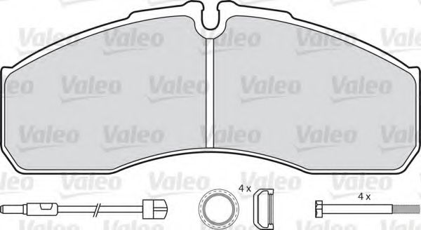 Тормозные колодки VALEO 541663