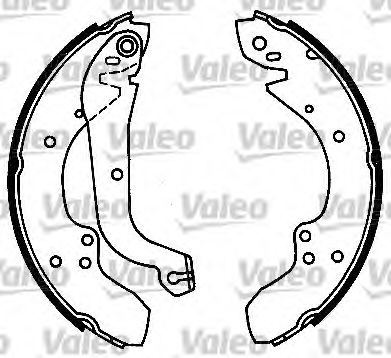 Тормозные колодки барабанные VALEO 554648