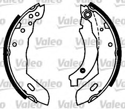 Тормозные колодки барабанные VALEO 554696