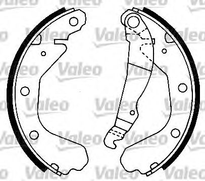 Тормозные колодки барабанные VALEO 562039