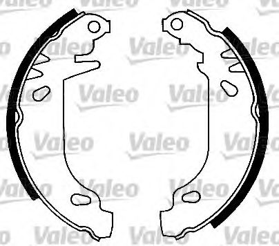 Тормозные колодки барабанные VALEO 562040