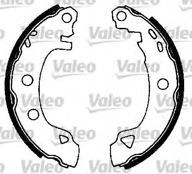 Тормозные колодки барабанные VALEO 562041