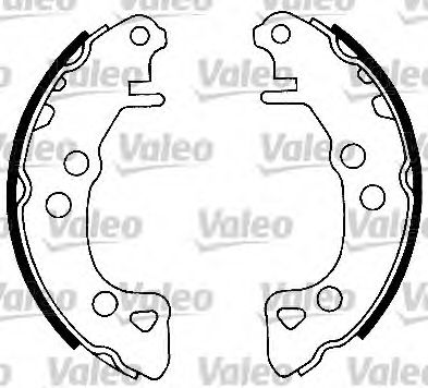 Тормозные колодки барабанные VALEO 562044