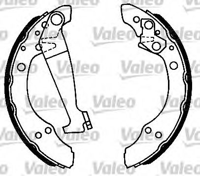 Тормозные колодки барабанные VALEO 554781
