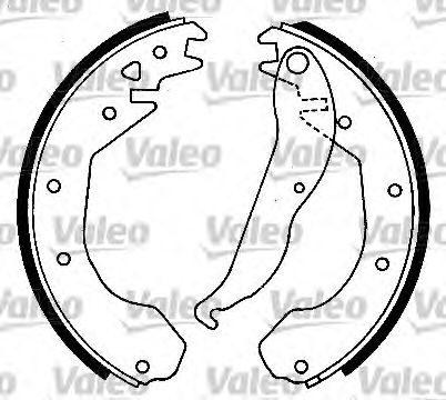 Тормозные колодки барабанные VALEO 562058