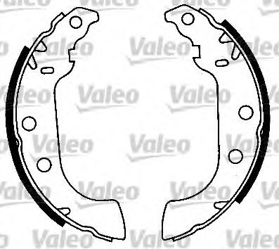 Тормозные колодки барабанные VALEO 562059