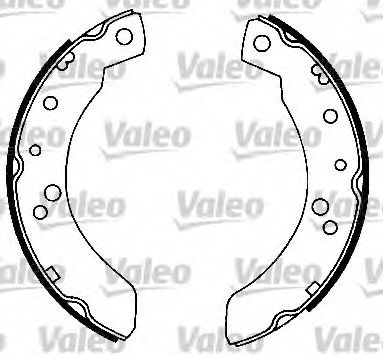 Тормозные колодки барабанные VALEO 553799