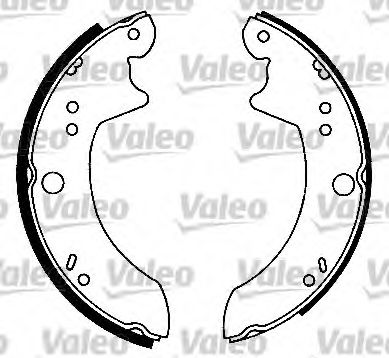 Тормозные колодки барабанные VALEO 562066
