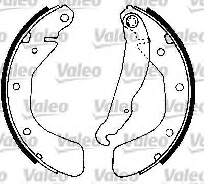 Тормозные колодки барабанные VALEO 562077