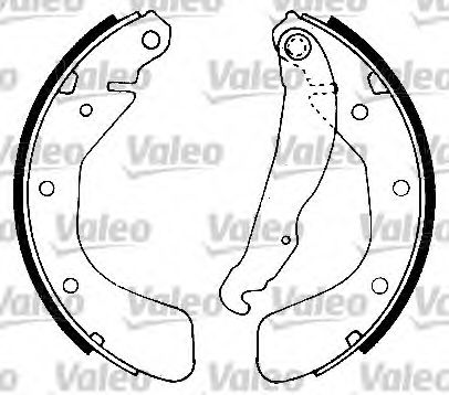 Тормозные колодки барабанные VALEO 562078