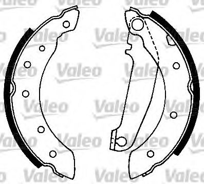 Тормозные колодки барабанные VALEO 553765