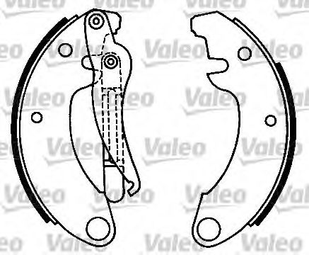 Тормозные колодки барабанные VALEO 562098
