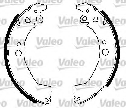 Тормозные колодки барабанные VALEO 553269