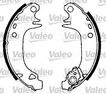 Тормозные колодки барабанные VALEO 553701