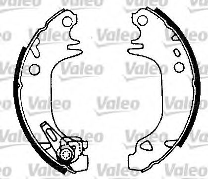 Тормозные колодки барабанные VALEO 554653
