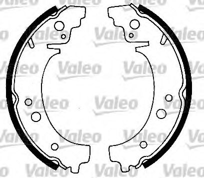 Тормозные колодки барабанные VALEO 562523