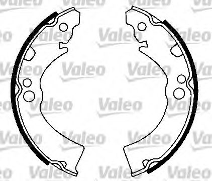 Тормозные колодки барабанные VALEO 562529