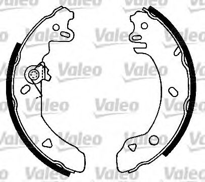 Тормозные колодки барабанные VALEO 554716