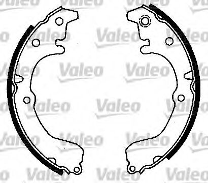 Тормозные колодки барабанные VALEO 553164