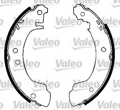 Тормозные колодки барабанные VALEO 554879