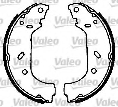 Тормозные колодки барабанные VALEO 562552