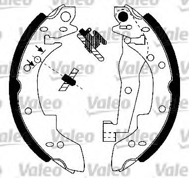 Тормозные колодки барабанные VALEO 553660