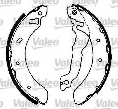 Тормозные колодки барабанные VALEO 553725