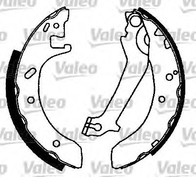 Тормозные колодки барабанные VALEO 562580