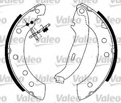 Тормозные колодки барабанные VALEO 562581