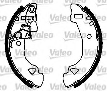 Тормозные колодки барабанные VALEO 562583