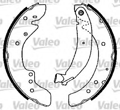 Тормозные колодки барабанные VALEO 562584