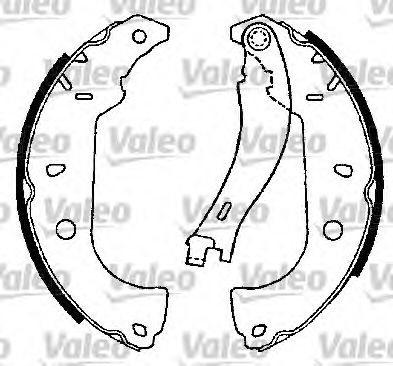 Тормозные колодки барабанные VALEO 562585