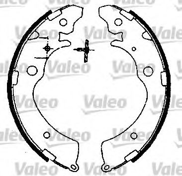 Тормозные колодки барабанные VALEO 562591
