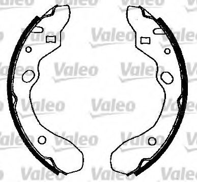 Тормозные колодки барабанные VALEO 562596