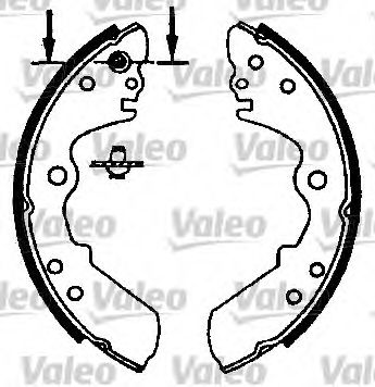 Тормозные колодки барабанные VALEO 562598