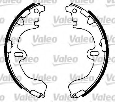 Тормозные колодки барабанные VALEO 562599