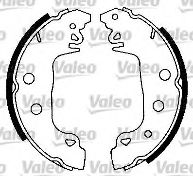 Тормозные колодки барабанные VALEO 562980