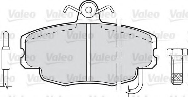 Тормозные колодки VALEO 598084
