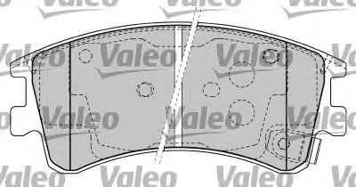 Тормозные колодки VALEO 598648