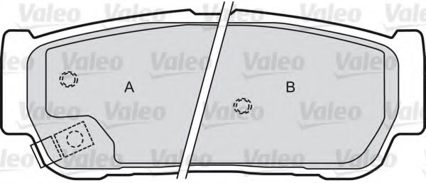 Тормозные колодки VALEO 598654