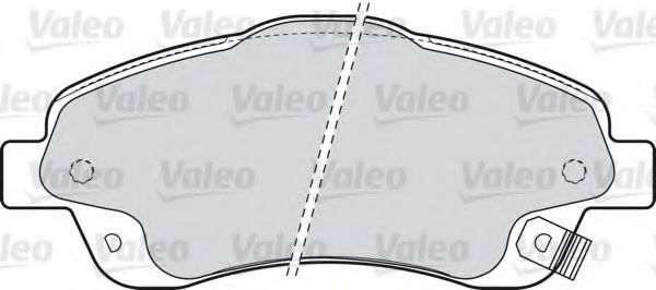 Тормозные колодки VALEO 598665