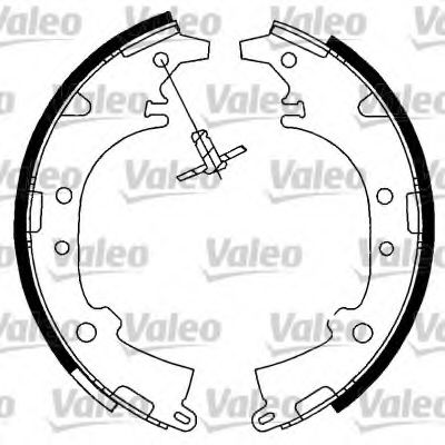 Тормозные колодки барабанные VALEO 562993